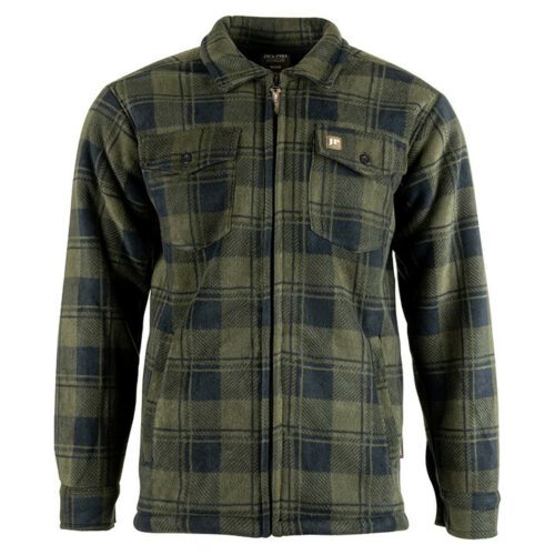 JACK PYKE Tundra FLEECE SHIRT Mens Green Check Top HUNTING SHOOTING WORKWEAR