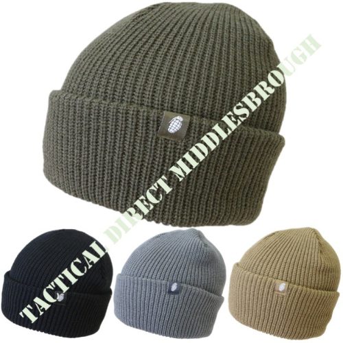 MENS TACTICAL ARMY STRETCHY BOB HAT ACRYLIC BEANIE BLACK OLIVE GREEN HEADWEAR