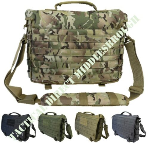 MENS MEDIUM MESSENGER BAG 20 LITRE 20L SHOULDER LAPTOP MOLLE ARMY GRAB MTP CAMO