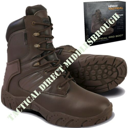 CLEARANCE TACTICAL PRO BOOTS LEATHER MOD BROWN MENS WORKWEAR BOOT ARMY CADET