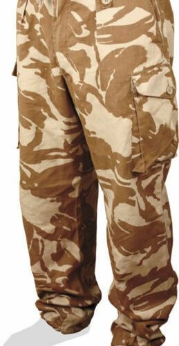 BRITISH ARMY DESERT TROUSERS S95 GENUINE SURPLUS FISHING CADET IRAQ AFGHAN SAS