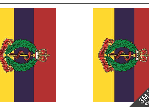 British Military Fabric BUNTING Flags Royal Army Medical Core 9m RAMC Decor