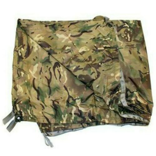 BRITISH ARMY WATERPROOF BASHA SHEET MTP CAMOUFLAGE BIVVY ISSUED SURPLUS B12
