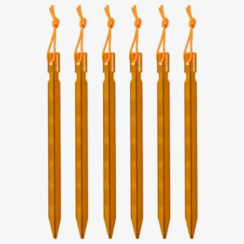 Highlander 6pk Arrow Aluminium Heavy Duty TENT PEGS 7" BASHA BIVI CAMPING TENT