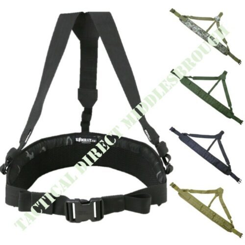 MILITARY ARMY GUARDIAN BATTLE SYSTEM MOLLE AIRBORNE WEBBING BELT YOKE SET MTP