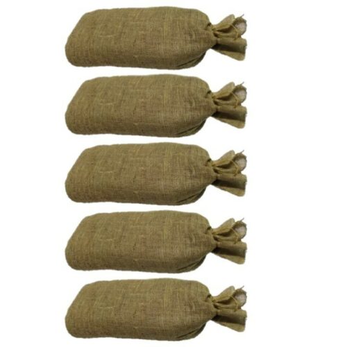 x5 British Army Hessian Sandbags Rot Proof Flood Defence Survival Military