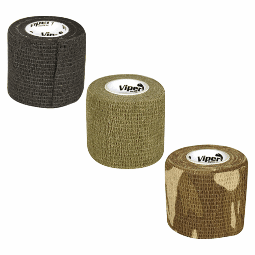 VIPER TACTICAL 4.5m STEALTH WRAP TAPE REUSABLE GUN RIFLE CONCEALMENT SHOOTING