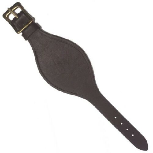 ARMY DELUXE BROWN LEATHER RANK WRISTLET | WRIST STRAP | SOLDIER BRACELET