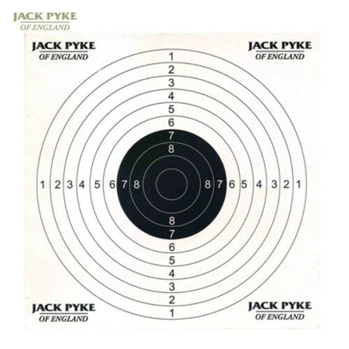 JACK PYKE PAPER TARGETS x100 PAPER SHEETS SHOOTING RIFLE PRACTICE 14CM X 14CM