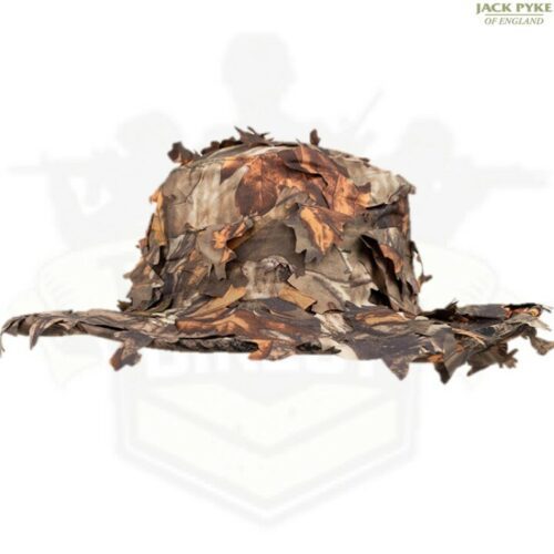 JACK PYKE MENS 3D LEAFY BUSH HAT GHILLIE CONCEALMENT HUNTING CAMO BUSH HEADWEAR