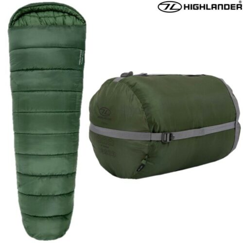 HIGHLANDER PHOENIX FLAME SLEEPING BAG -8 4 SEASON CAMPNG  ARMY GREEN