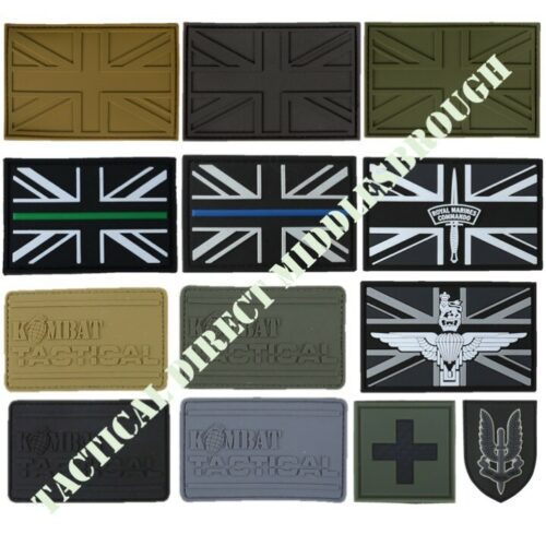 Tactical Morale Patch PVC BADGE ARMY UNION JACK MEDIC Para Marines SAS POLICE