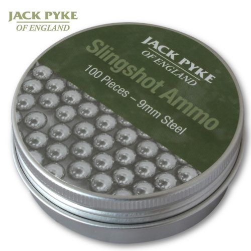 JACK PYKE SLINGSHOT AMMO x100 CATAPULT BALL BEARINGS BB STEEL HUNTING SHOOTING