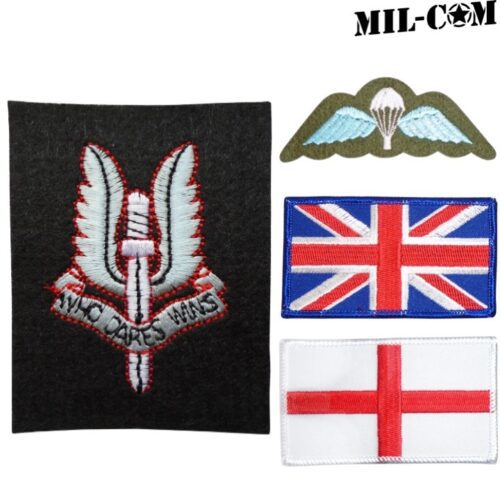 CLEARANCE! MIL-COM CLOTH BADGE UNION JACK BRITISH ARMY ST GEORGE MILITARY