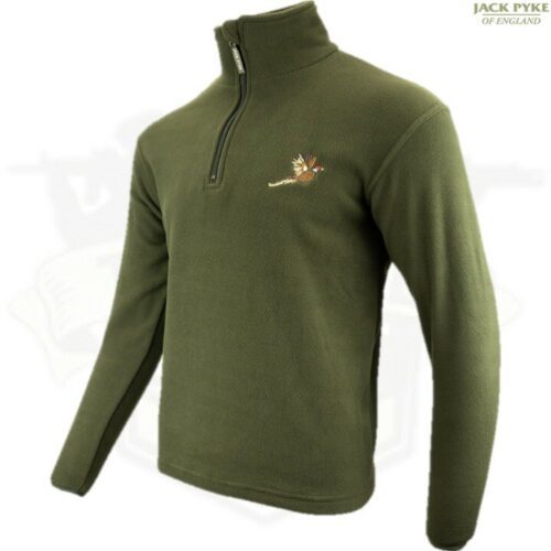 JACK PYKE PHEASANT MOTIF FLEECE PULLOVER MENS S-3XL COUNTRYMAN HUNTING TOP
