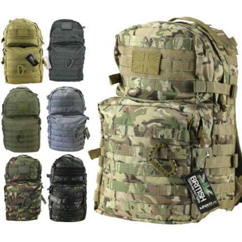 ARMY 40 LITRE RUCKSACK 7 COLOURS MOLLE TACTICAL DAYSACK BAG MILITARY CADET