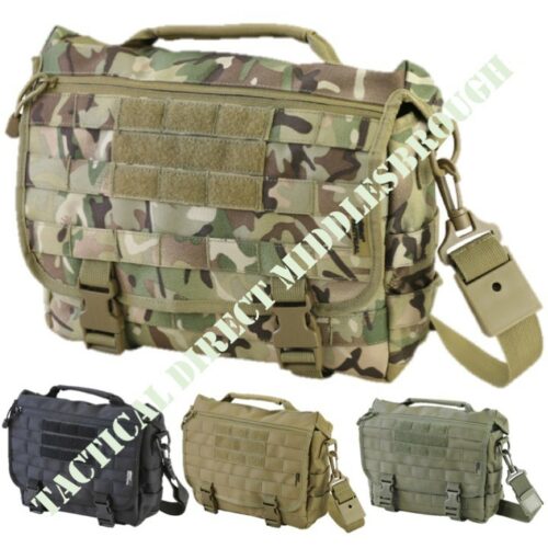 SMALL MESSENGER BAG 10 LITRE 10L SHOULDER LAPTOP MOLLE ARMY GRAB BAG MTP CAMO