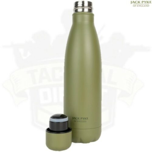 JACK PYKE 500ml THERMAL WATER BOTTLE | STAINLESS STEEL | MATT GREEN