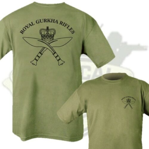 Royal Gurkha Rifles T-Shirt Mens S-2XL 100% Cotton Top British Army Regiment