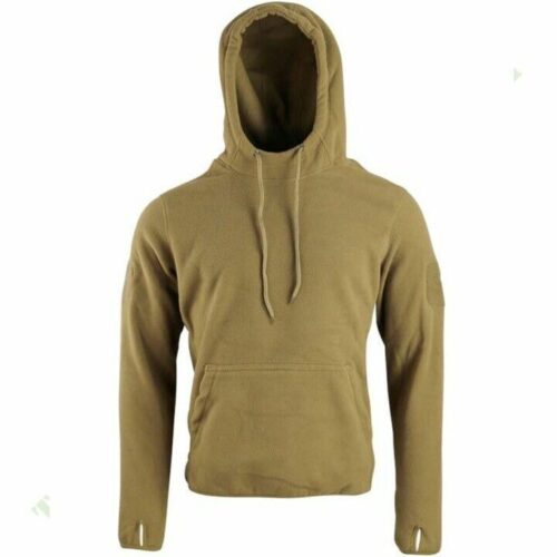 CLEARANCE! TACTICAL WARRIOR FLEECE HOODIE MENS THERMAL Layer ARMY Sand Coyote