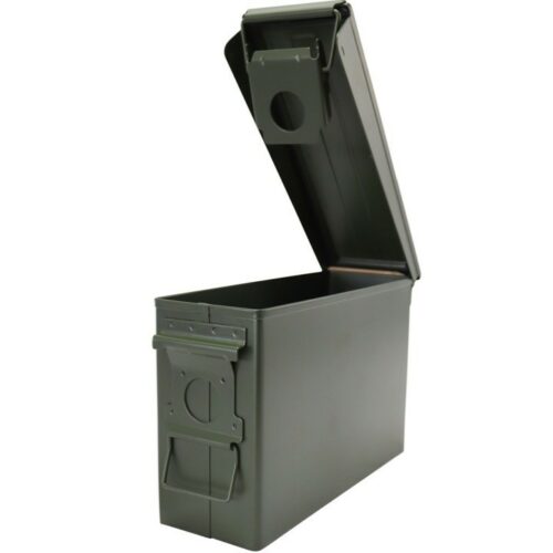 Military Army Style 30 CAL AMMO BOX SMALL METAL STORAGE CONTAINER TOOL BOX
