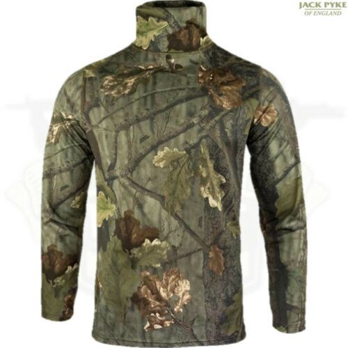 JACK PYKE QUICK WICK ROLL NECK TOP EVO CAMO T-SHIRT S-3XL FAST WICKING MESH