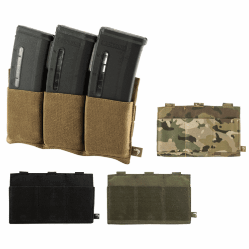 VIPER TRIPLE Rifle MAG PLATE MOLLE HOLDS MAGS RADIO TACTICAL WEBBING AIRSOFT