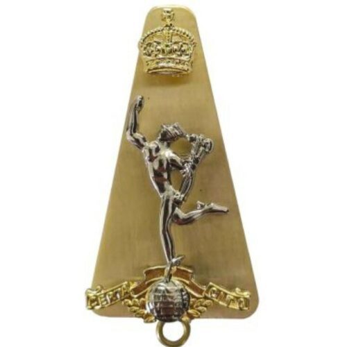 BRITISH ARMY ROYAL Signals CAP BERET BADGE Kings Crown INSIGNIA Jimmy Military