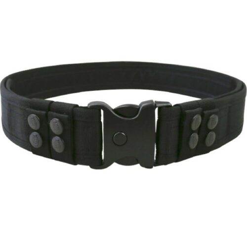 SECURITY PATROL BELT MENS UP TO 44" BLACK MOLLE WAISTBAND POLICE GUARD WORKWEAR