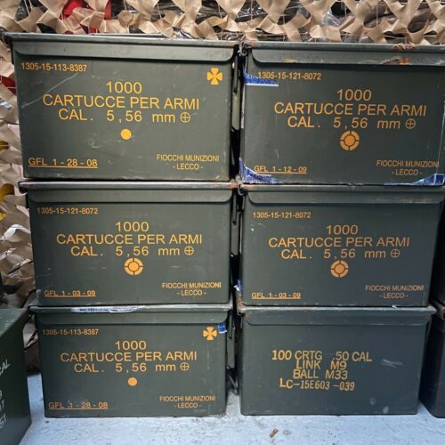 MILITARY ARMY 50 CAL AMMO BOX 5.56 METAL STORAGE CONTAINER TOOL BOX GRADE 1