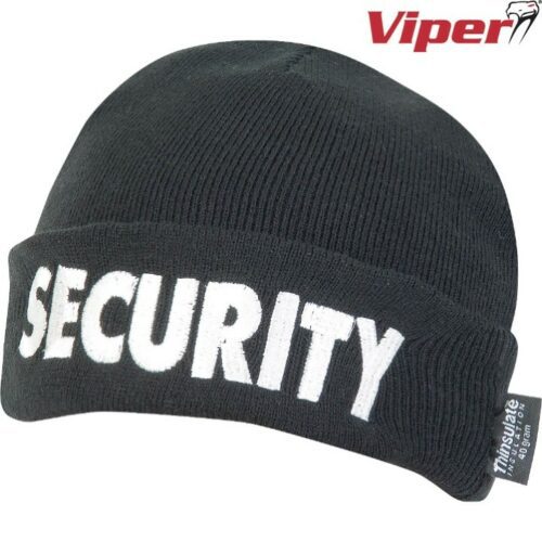VIPER SECURITY BOB HAT DOORMAN BOUNCER WORK GUARD BEANIE THINSULATE WORKWEAR