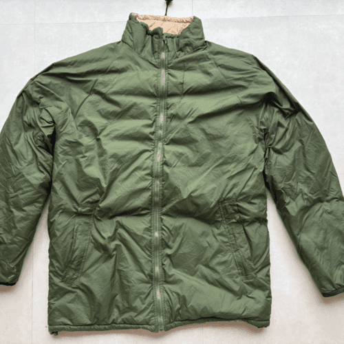 British Army Thermal Reversible Jacket Size Medium GREEN/SAND Genuine Surplus