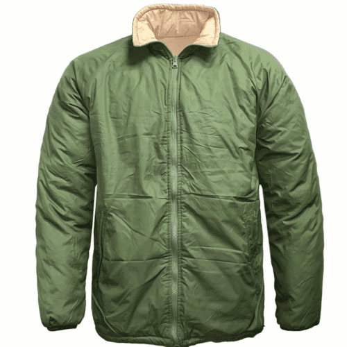 British Army Thermal Jacket S M L XL Reversible GREEN/SAND Genuine Surplus