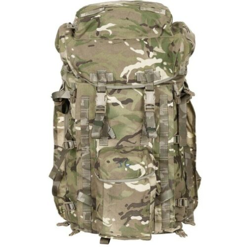 British Army MTP Camo Bergen Long Back Rucksack Camouflage Military Issued