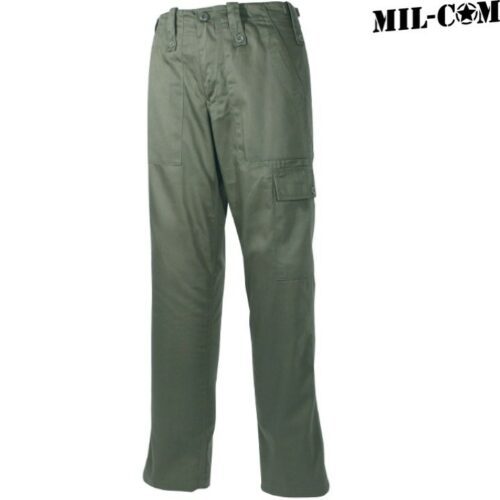 CLEARANCE MIL-COM LIGHTWEIGHT BRITISH ARMY COMBAT TROUSERS POLY COTTON GREEN 28