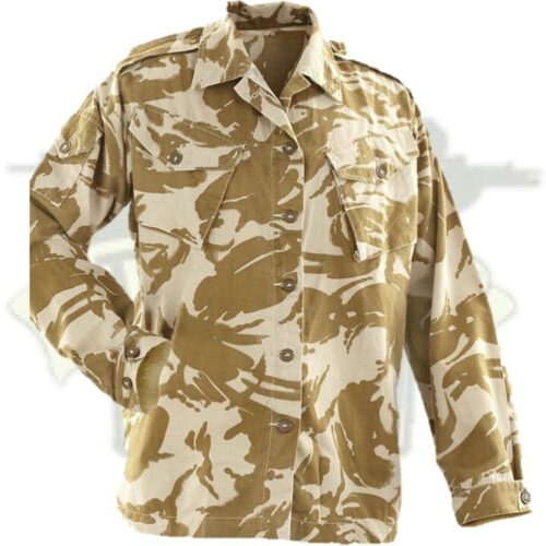 BRITISH ARMY SURPLUS DESERT SHIRT LIGHTWEIGHT COMBAT JACKET CAMOUFLAGE CAMO