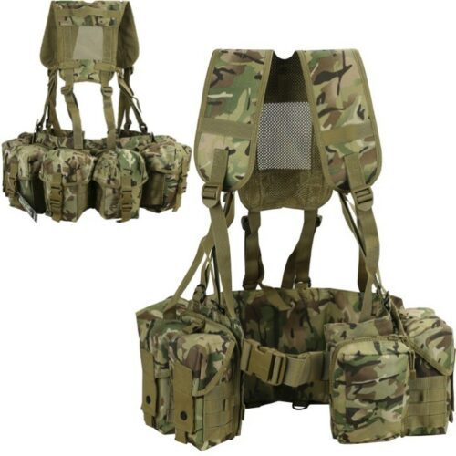 ARMY AIRBORNE WEBBING BRITISH PLCE POUCH BTP MTP CAMOUFLAGE ASSAULT PARA AIRSOFT