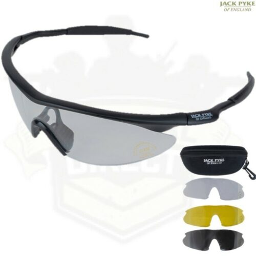 JACK PYKE PRO SPORT SHOOTING GLASSES PROTECTIVE AIRSOFT HUNTING CLAY PIGEON