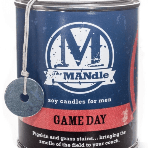 THE MANDLE Game Day CANDLE FOR MEN Fresh Cut Grass FATHERS DAY GIFT