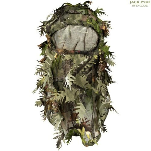 JACK PYKE LLCS 3D BALACLAVA GHILLIE CONCEALMENT FACE COVER ENGLISH CAMO HUNTING
