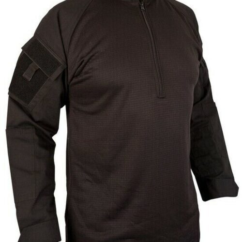 BRITISH ARMY STYLE UBAC TOP LONG SLEEVE UNDER ARMOUR Fleece SHIRT SAS BLACK