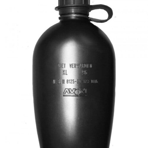Dutch Military Water Bottle Camping Plastic Army Canteen Issued Surplus