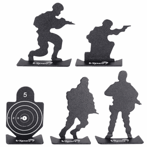 Viper 5pc Micro Targets Knock Down SHOOTING RIFLE PRACTICE Army Soldier