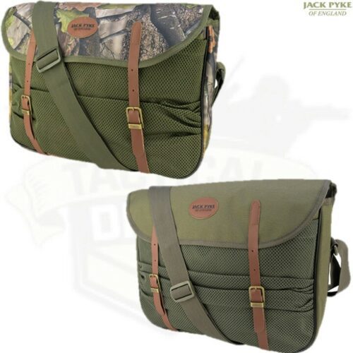 JACK PYKE GAME BAG HUNTING LEATHER TRIM HUNTING SHOOTING ENGLISH OAK CAMO GREEN