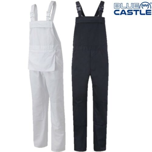 BLUE CASTLE BIB & BRACE OVERALLS MENS 32-50" CHEST PAINTER DECORATOR WORKWEAR