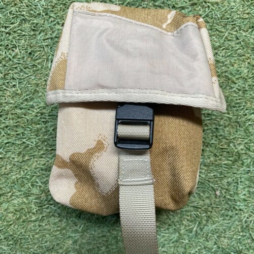 BRITISH ARMY Medical Pouch POUCH Desert Camouflage Webbing Issued Surplus B12