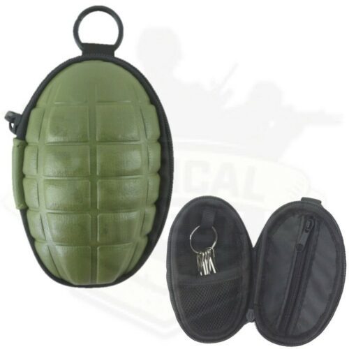 Army Grenade Wallet Pouch Key Holder Mens Kids Cadet Military Gift