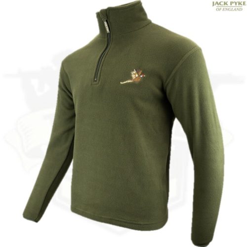 JACK PYKE PHEASANT MOTIF FLEECE PULLOVER MENS S-3XL COUNTRYMAN HUNTING TOP