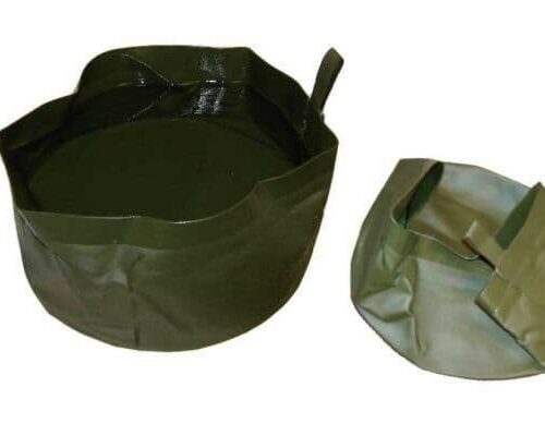 Dutch Army Collapsible Wash Bowl PVC Folding Water Holder Camping Dog Washing B3
