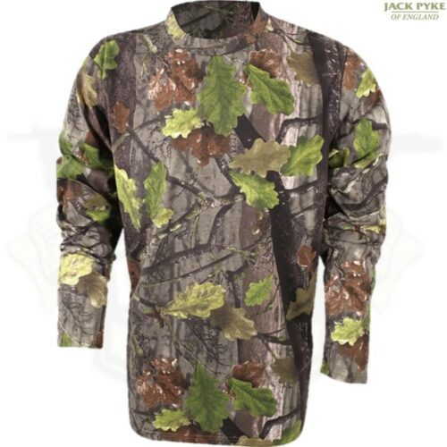 SALE! Jack Pyke Long Sleeve T-Shirt MENS ENGLISH OAK EVO CAMO HUNTING